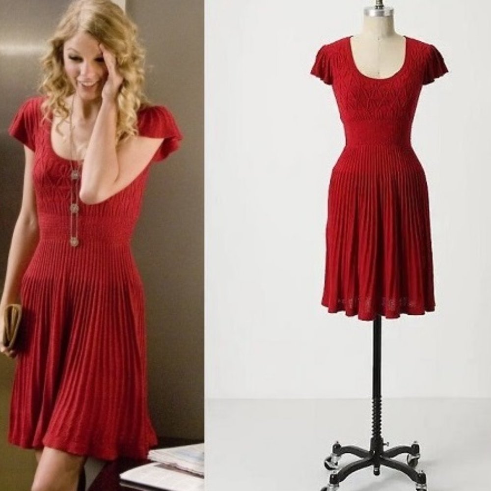 TAYLOR SWIFT Amarena Sweater Dress EUC RARE
